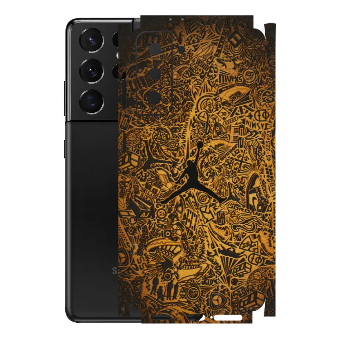 Samsung A/S Series Phone Skins (All Models) - Premium Gold Basketball Player - 3D Embossed Finish (L-236) Samsung Galaxy S21 5G