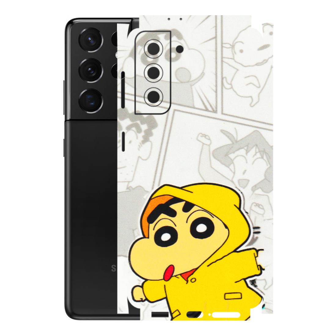 Samsung A/S Series Phone Skins (All Models) - Yellow Shinchan Comic - 3D Embossed Finish (L-246) Samsung Galaxy S21 5G