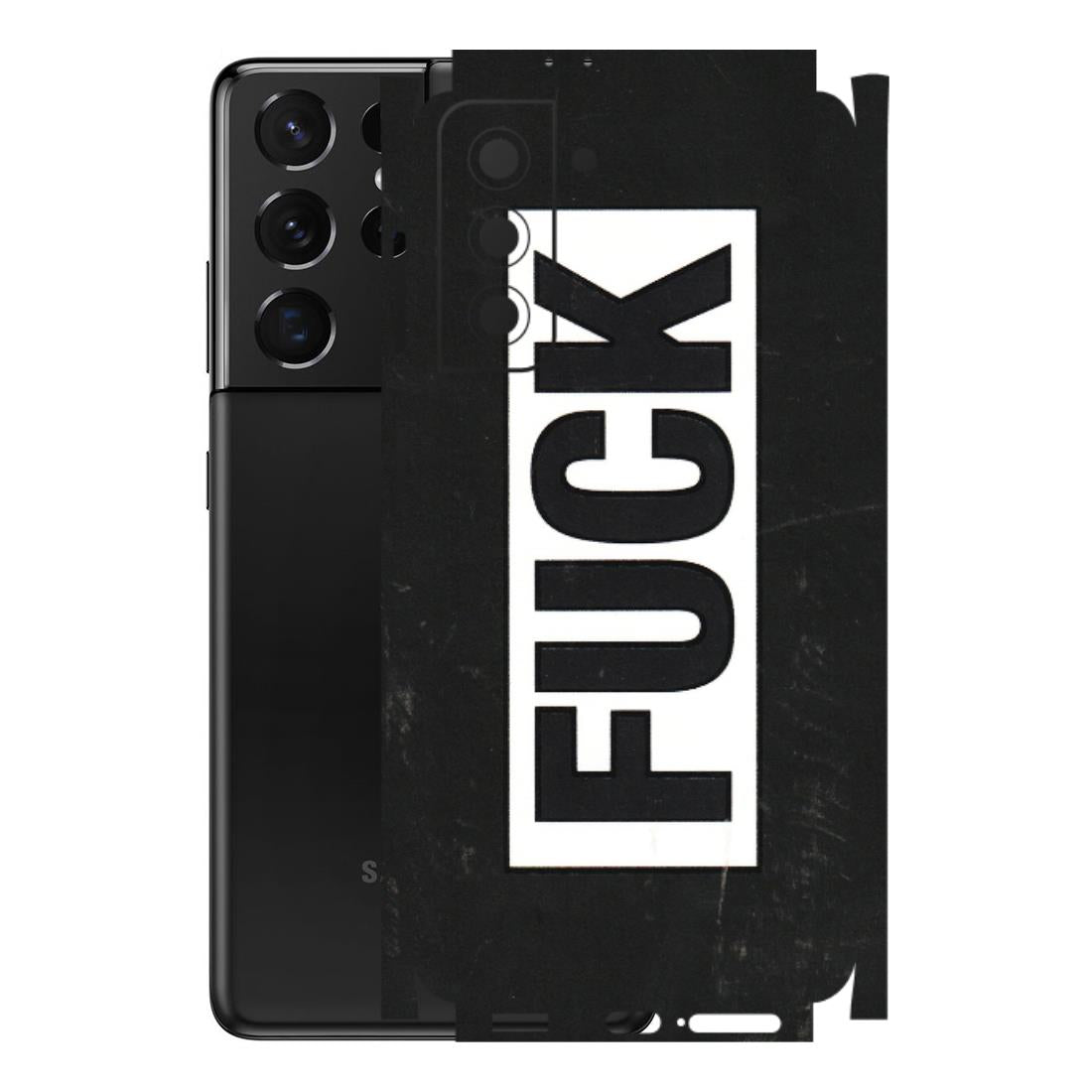 Samsung A/S Series Phone Skins (All Models) - The F Word - 3D Embossed Finish (L-255) Samsung Galaxy S21 5G
