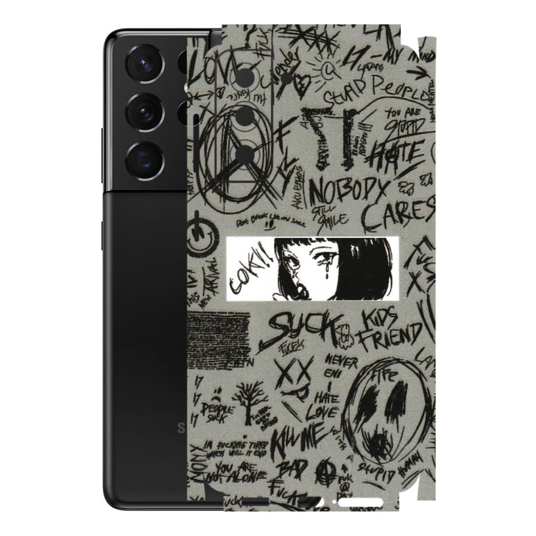 Samsung A/S Series Phone Skins (All Models) - Never Have Love Anime - 3D Embossed Finish (L-260) Samsung Galaxy S21 5G