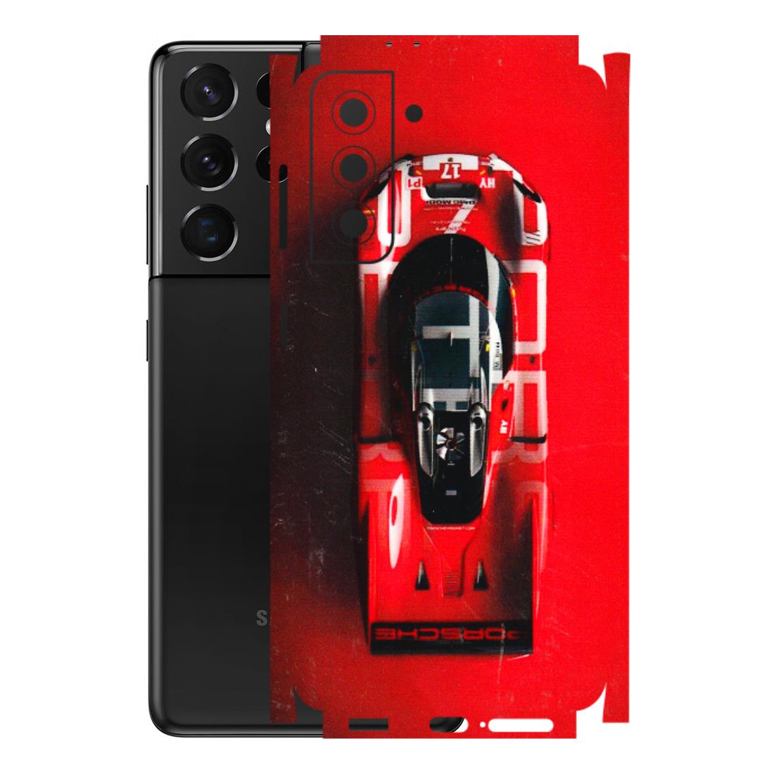Samsung A/S Series Phone Skins (All Models) - Red Porsche Car Logo - 3D Embossed Finish (L-315) Samsung Galaxy S21 5G