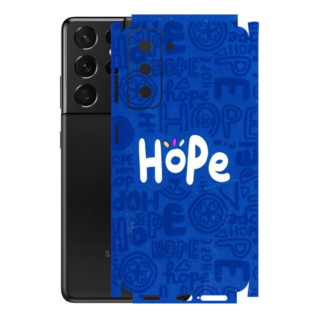 Samsung A/S Series Phone Skins (All Models) - Hope Doodles Blue - 3D Embossed Finish (L-43) Samsung Galaxy S21 5G