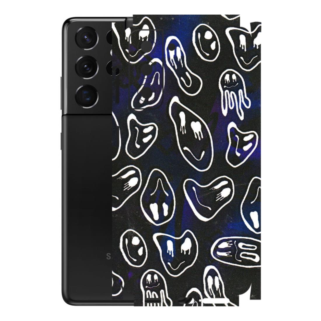 Samsung A/S Series Phone Skins (All Models) - Distorted Smileys - 3D Embossed Finish (L-92) Samsung Galaxy S21 5G