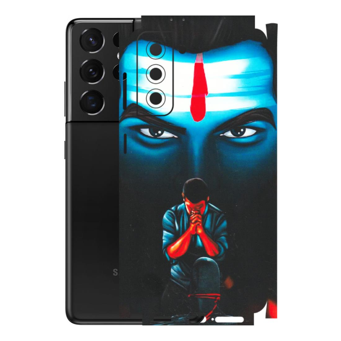 Samsung A/S Series Phone Skins (All Models) - Mahakal Bhakt - Matte Finish (M-112) Samsung Galaxy S21 5G