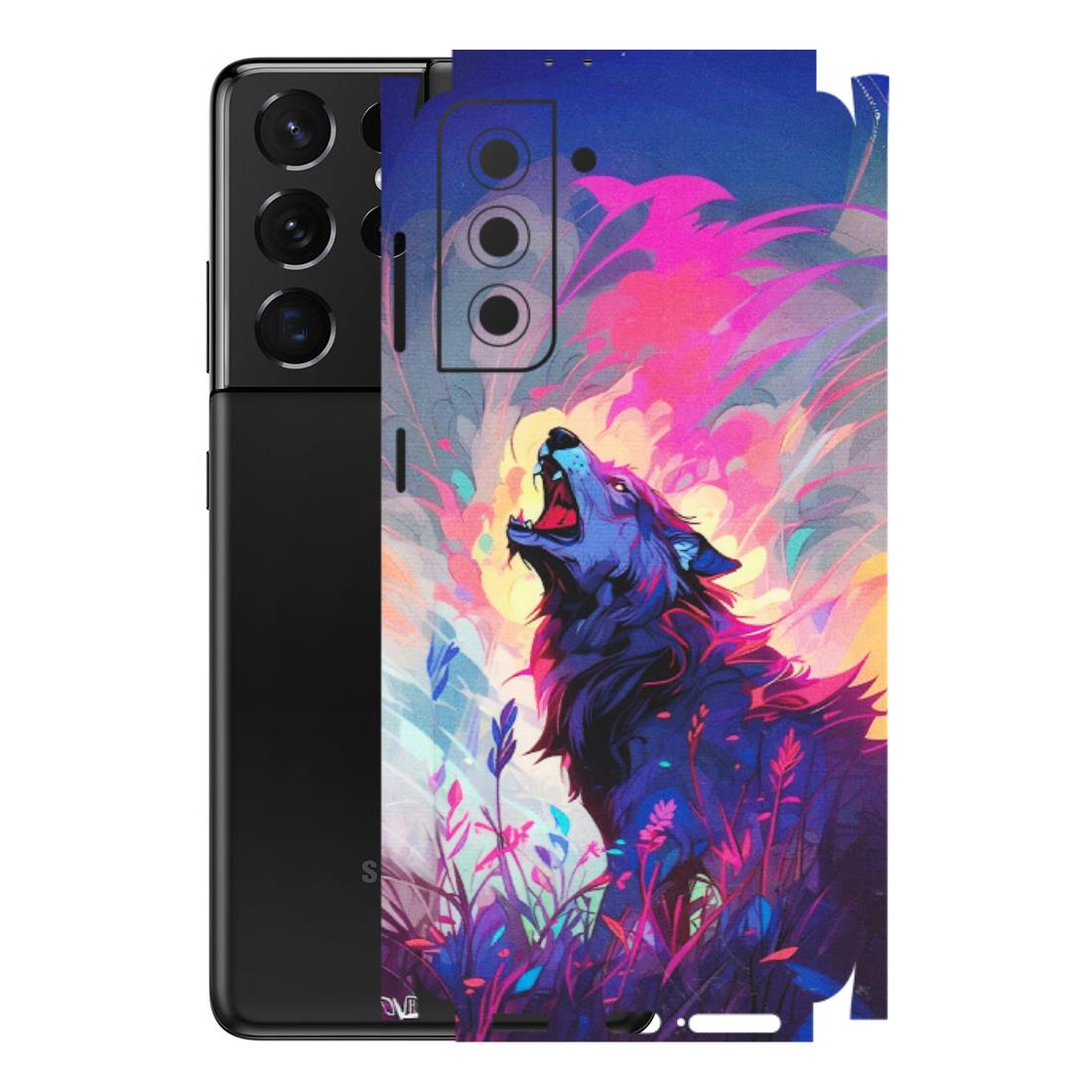 Samsung A/S Series Phone Skins (All Models) - New Wild Wolf Abstract - Matte Finish (M-125) Samsung Galaxy S21 5G
