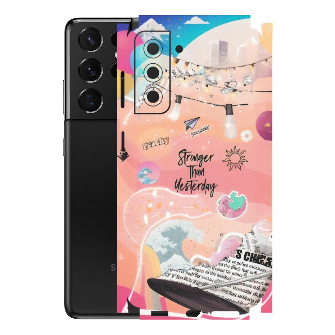Samsung A/S Series Phone Skins (All Models) - Stronger Then Yesterday - Matte Finish (M-128) Samsung Galaxy S21 5G