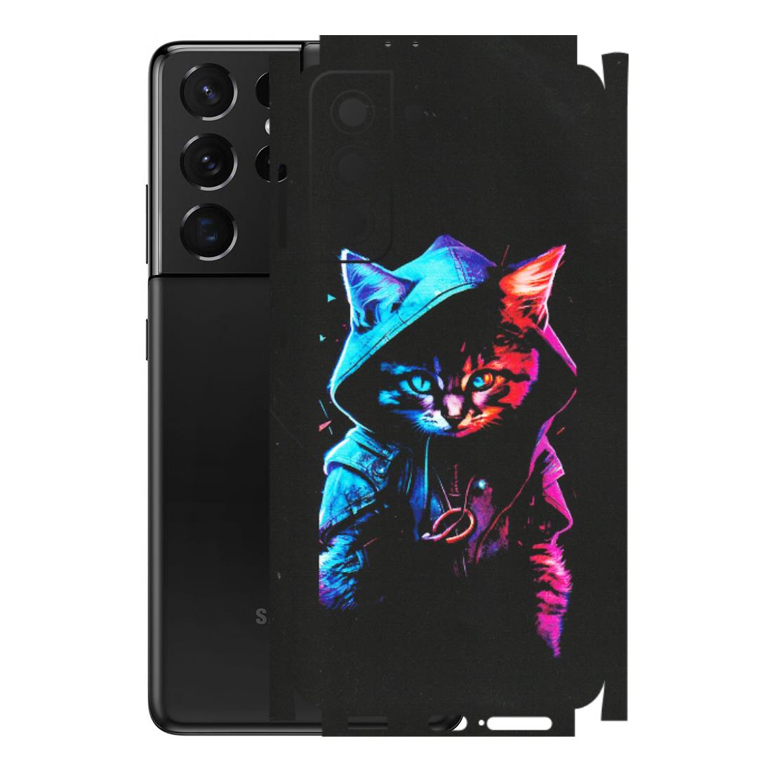 Samsung A/S Series Phone Skins (All Models) - Cyberpunk Cat - Matte Finish (M-45) Samsung Galaxy S21 5G