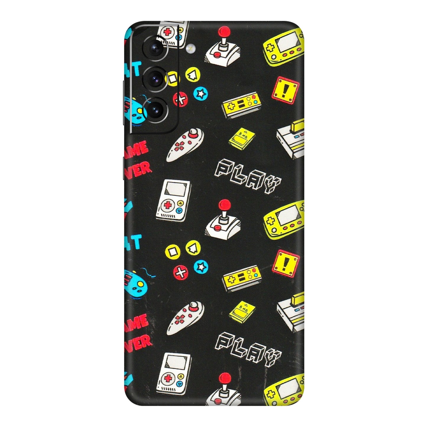 Samsung A/S Series Phone Skins (All Models) - Gaming Doodles - 3D Embossed Finish (L-224) Samsung Galaxy S21 5G