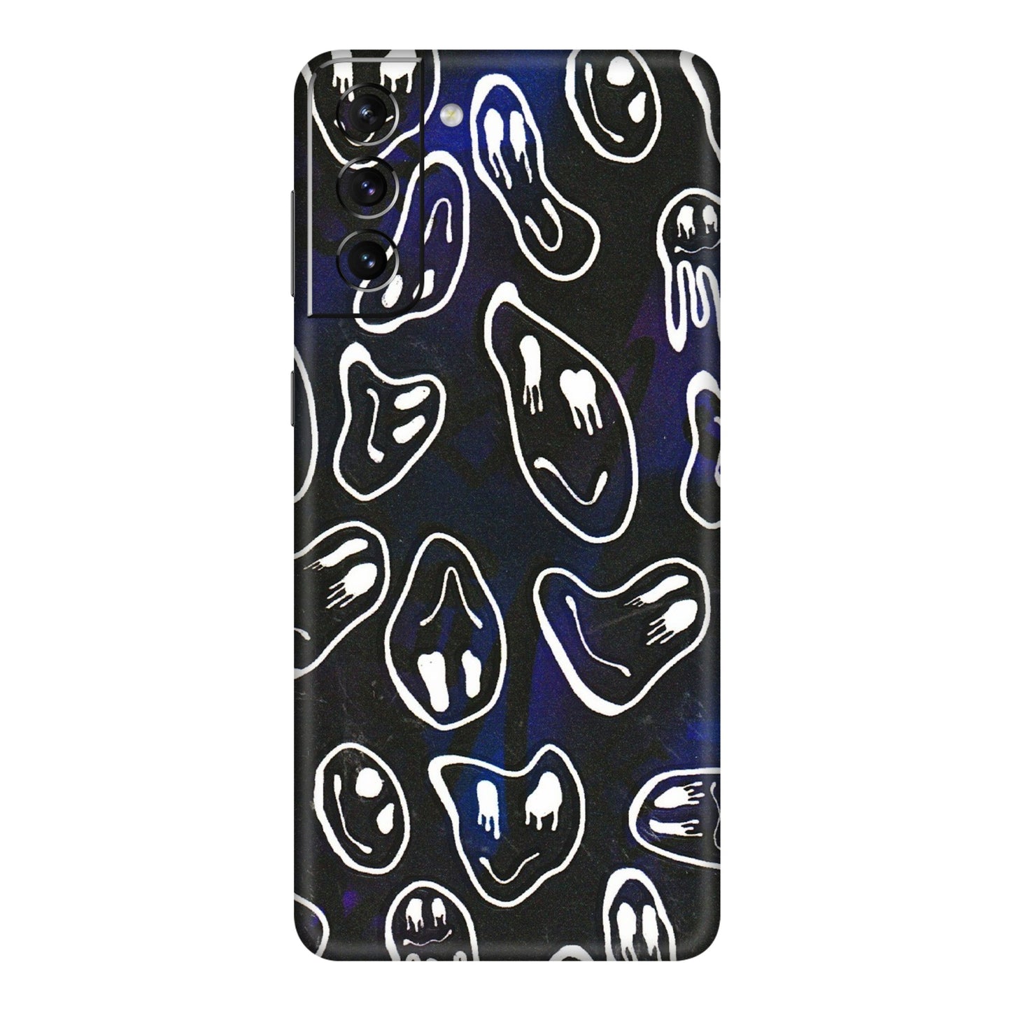 Samsung A/S Series Phone Skins (All Models) - Distorted Smileys - 3D Embossed Finish (L-92) Samsung Galaxy S21 5G