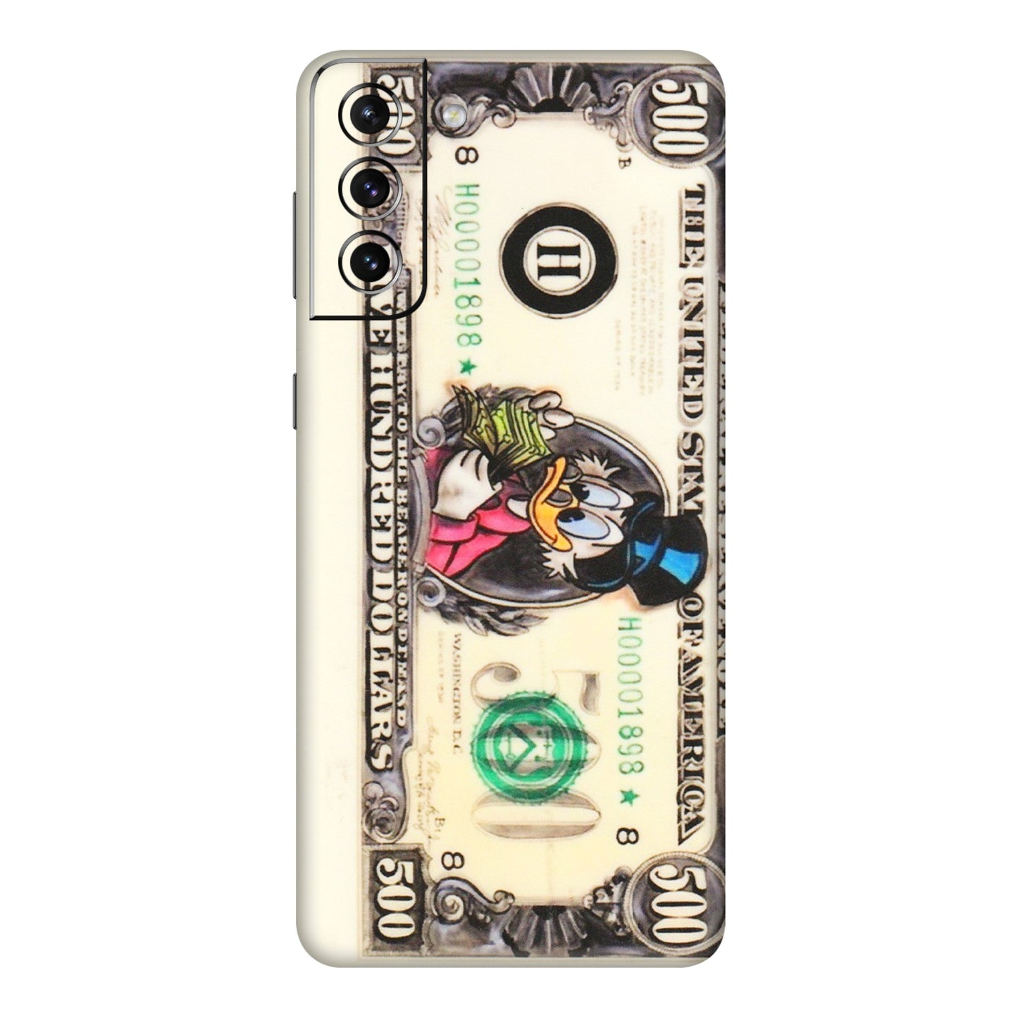 Samsung A/S Series Phone Skins (All Models) - Five Hundred Dollar Duck - Transparent Finish (T-15) Samsung Galaxy S21 5G