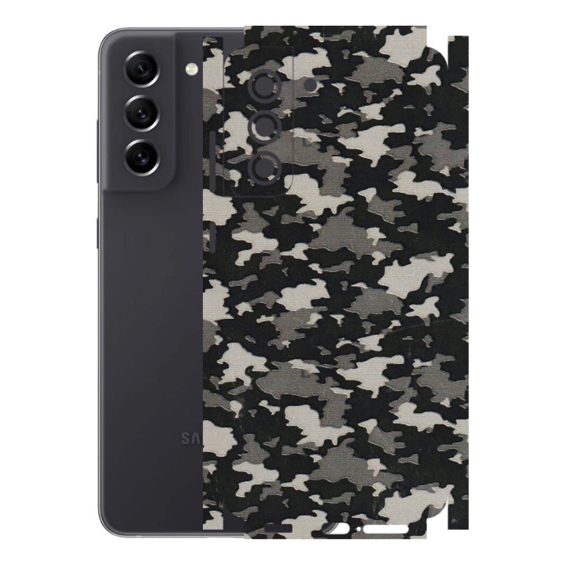 Samsung A/S Series Phone Skins (All Models) - Black/Grey Camoflaunge - 3D Embossed Finish (L-142) Samsung Galaxy S21 FE 5G
