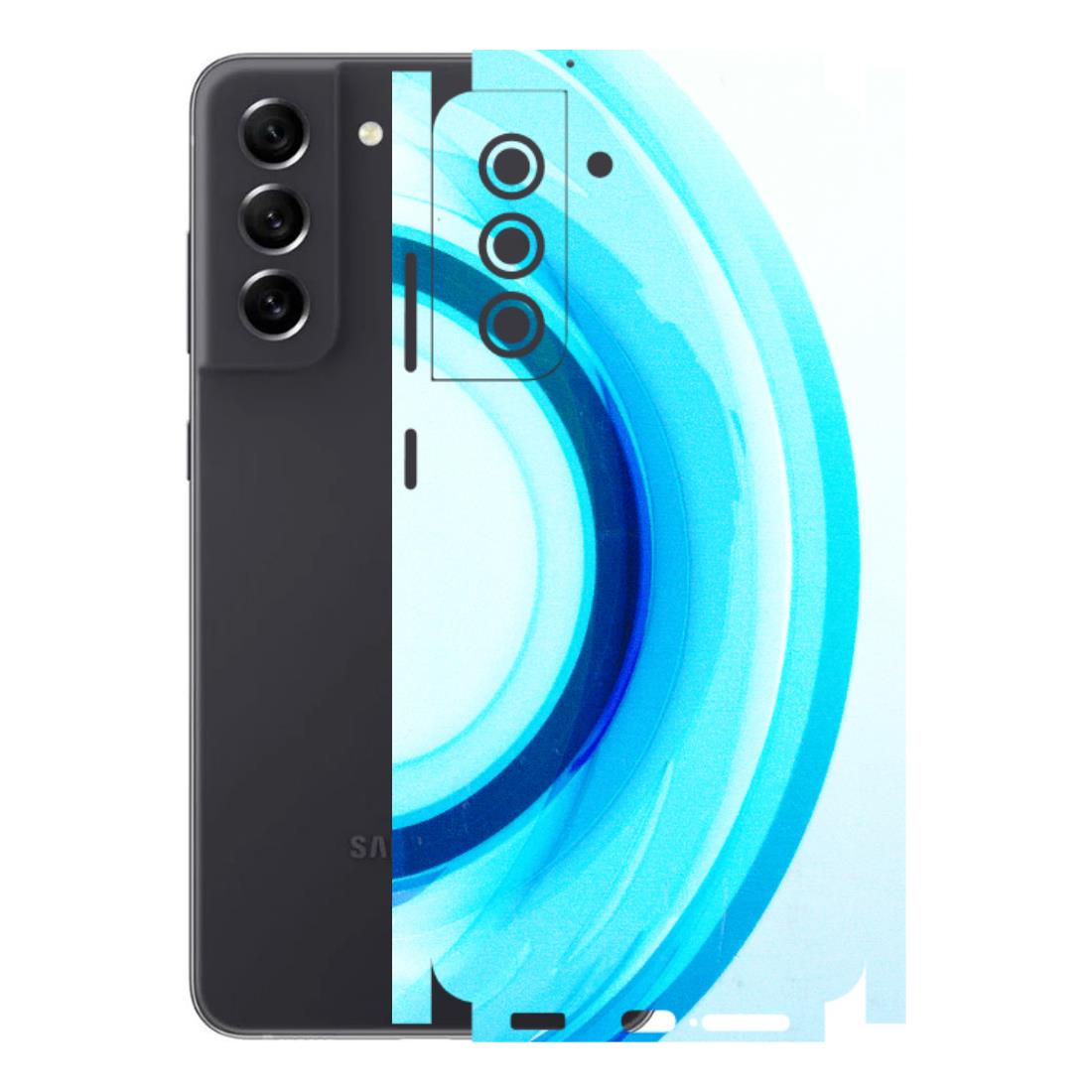 Samsung A/S Series Phone Skins (All Models) - The Blue Curve - 3D Embossed Finish (L-244) Samsung Galaxy S21 FE 5G
