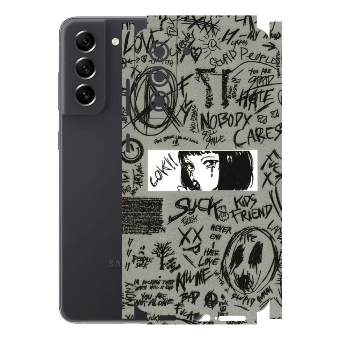 Samsung A/S Series Phone Skins (All Models) - Never Have Love Anime - 3D Embossed Finish (L-260) Samsung Galaxy S21 FE 5G