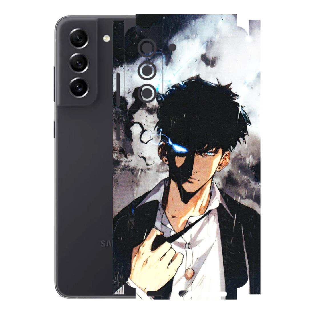Samsung A/S Series Phone Skins (All Models) - Sung Jinwoo Manhwa Anime - 3D Embossed Finish (L-328) Samsung Galaxy S21 FE 5G