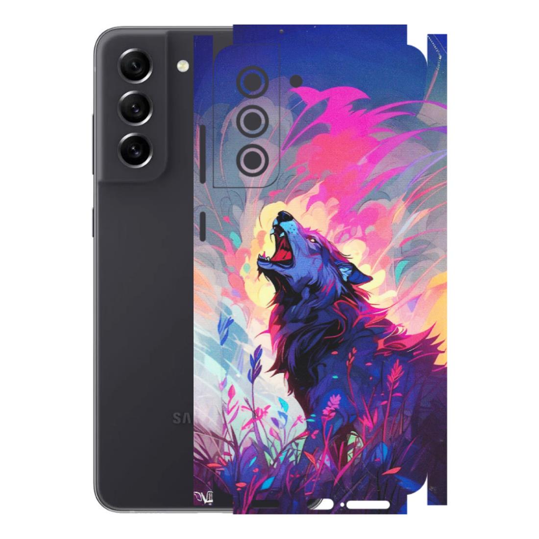 Samsung A/S Series Phone Skins (All Models) - New Wild Wolf Abstract - Matte Finish (M-125) Samsung Galaxy S21 FE 5G