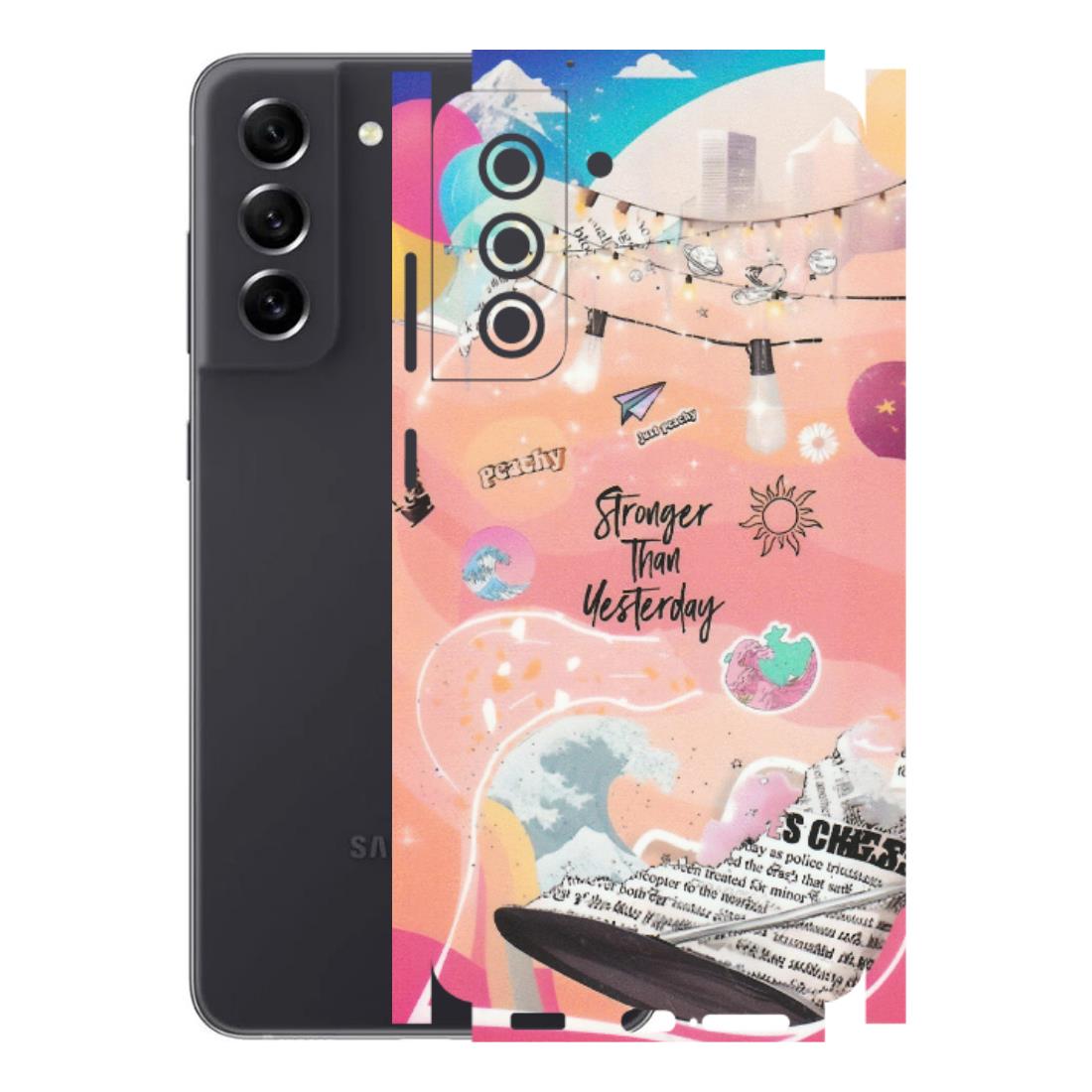 Samsung A/S Series Phone Skins (All Models) - Stronger Then Yesterday - Matte Finish (M-128) Samsung Galaxy S21 FE 5G