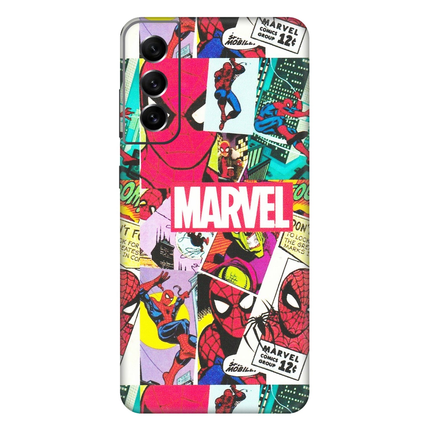 Samsung A/S Series Phone Skins (All Models) - Marvel Comic Spiderman Grafitti - Matte Finish (M-72) Samsung Galaxy S21 FE 5G