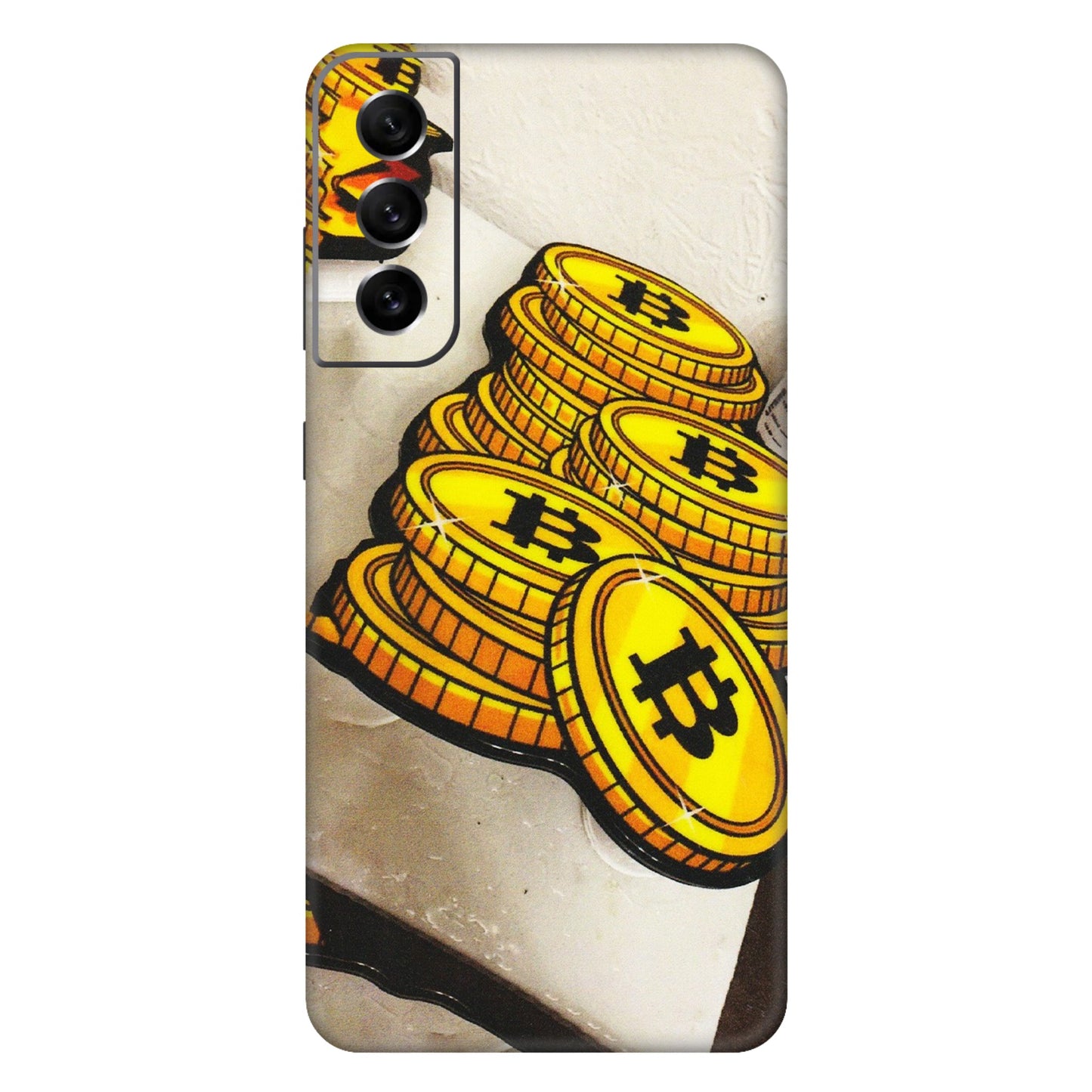 Samsung A/S Series Phone Skins (All Models) - Billionaire Bitcoin Collection - Matte Finish (M-92) Samsung Galaxy S21 FE 5G