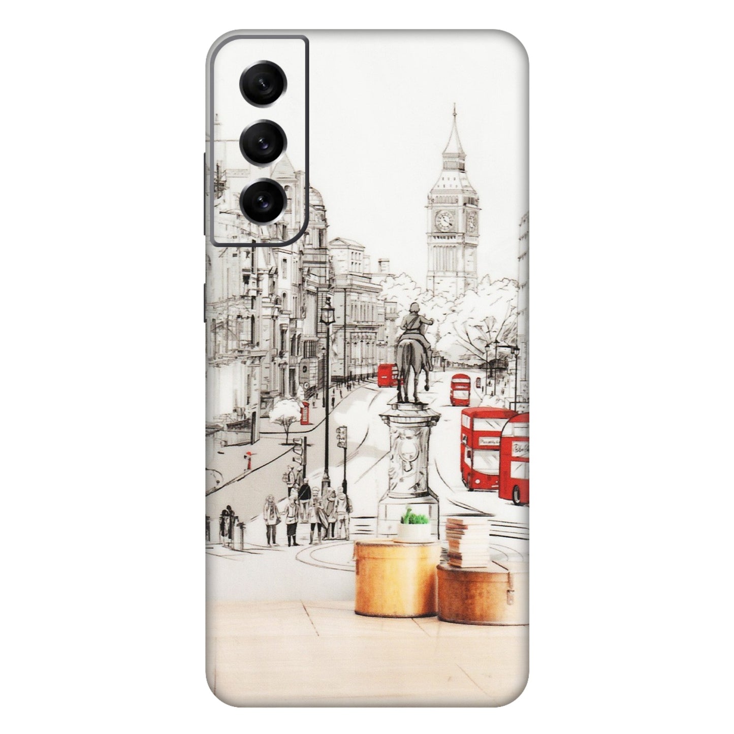 Samsung A/S Series Phone Skins (All Models) - London Street - Transparent Finish (T-02) Samsung Galaxy S21 FE 5G