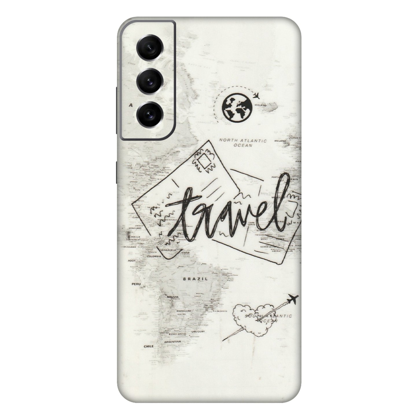 Samsung A/S Series Phone Skins (All Models) - Travel Ticket - Transparent Finish (T-06) Samsung Galaxy S21 FE 5G