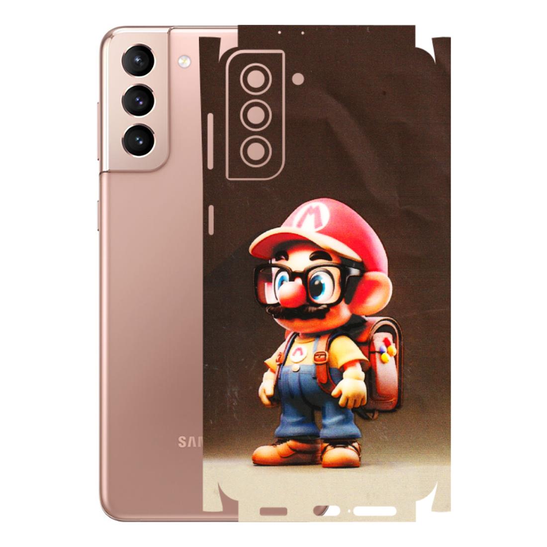 Samsung A/S Series Phone Skins (All Models) - Little Mario - 3D Embossed Finish (L-119) Samsung Galaxy S21 Plus 5G