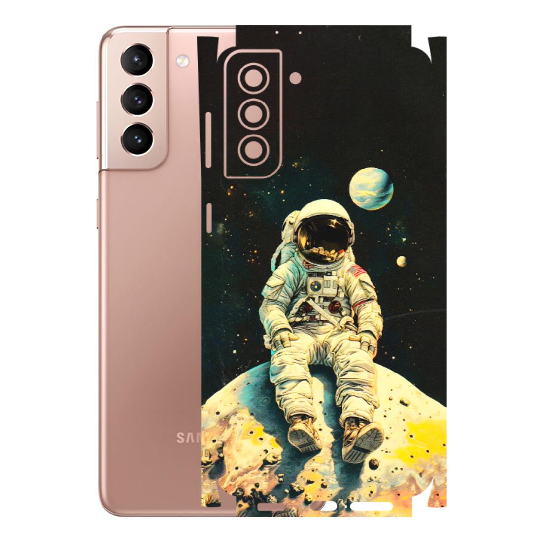 Samsung A/S Series Phone Skins (All Models) - Astronaut in Space - 3D Embossed Finish (L-16) Samsung Galaxy S21 Plus 5G