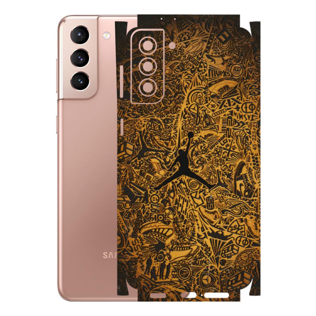 Samsung A/S Series Phone Skins (All Models) - Premium Gold Basketball Player - 3D Embossed Finish (L-236) Samsung Galaxy S21 Plus 5G