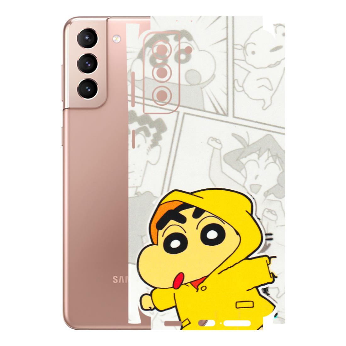 Samsung A/S Series Phone Skins (All Models) - Yellow Shinchan Comic - 3D Embossed Finish (L-246) Samsung Galaxy S21 Plus 5G