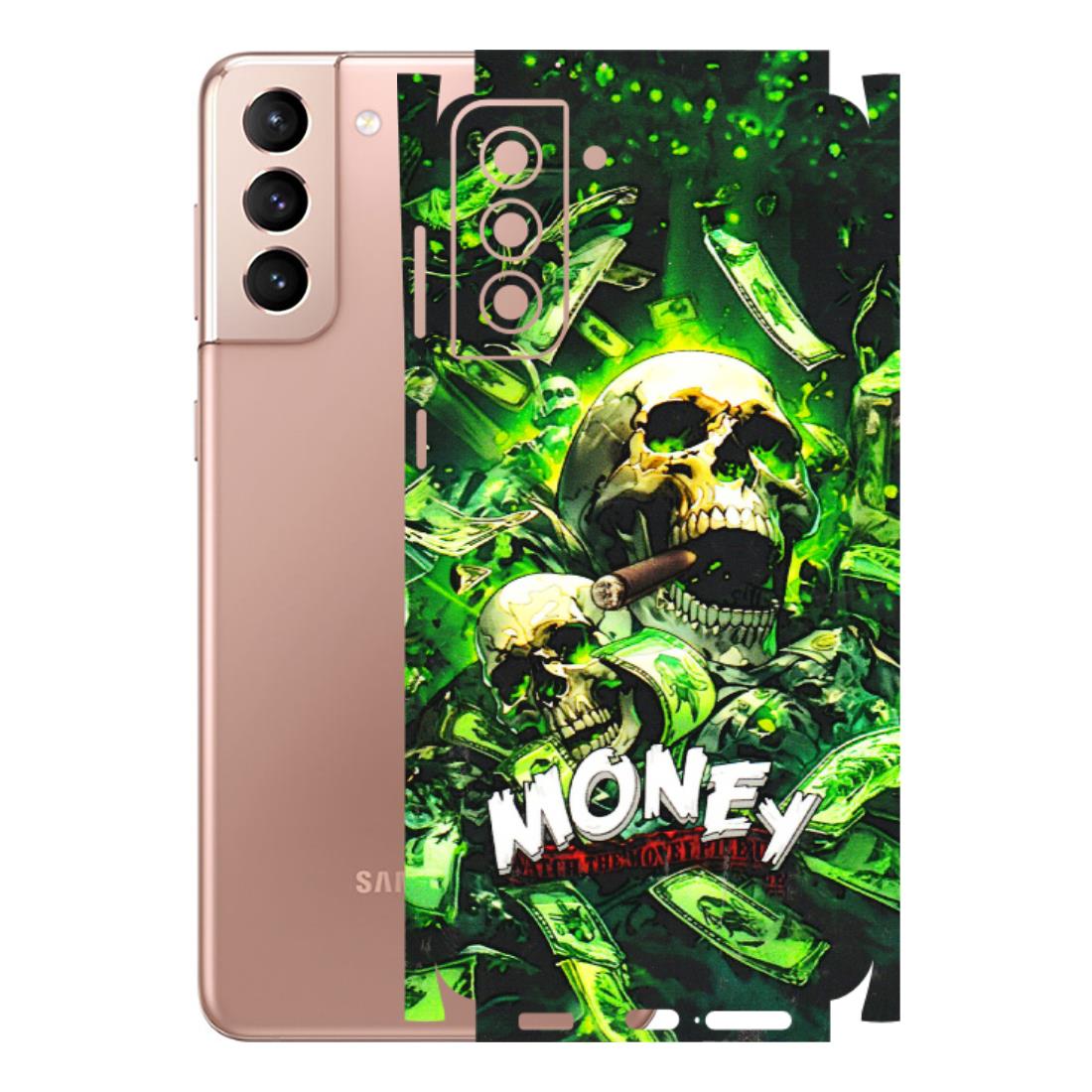 Samsung A/S Series Phone Skins (All Models) - Skull Money - 3D Embossed Finish (L-303) Samsung Galaxy S21 Plus 5G