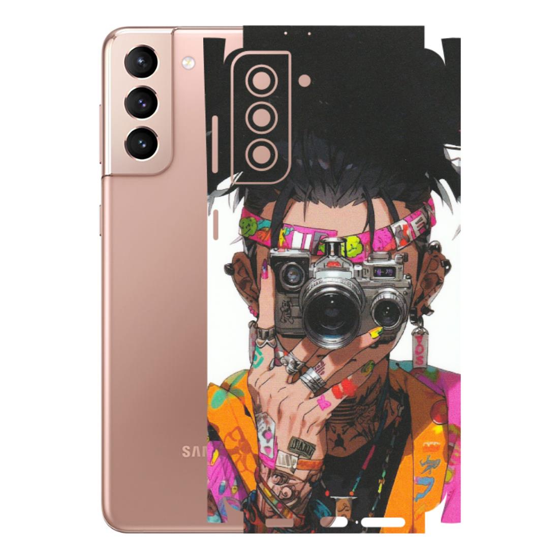Samsung A/S Series Phone Skins (All Models) - Camera Lover Girl - Matte Finish (M-09) Samsung Galaxy S21 Plus 5G
