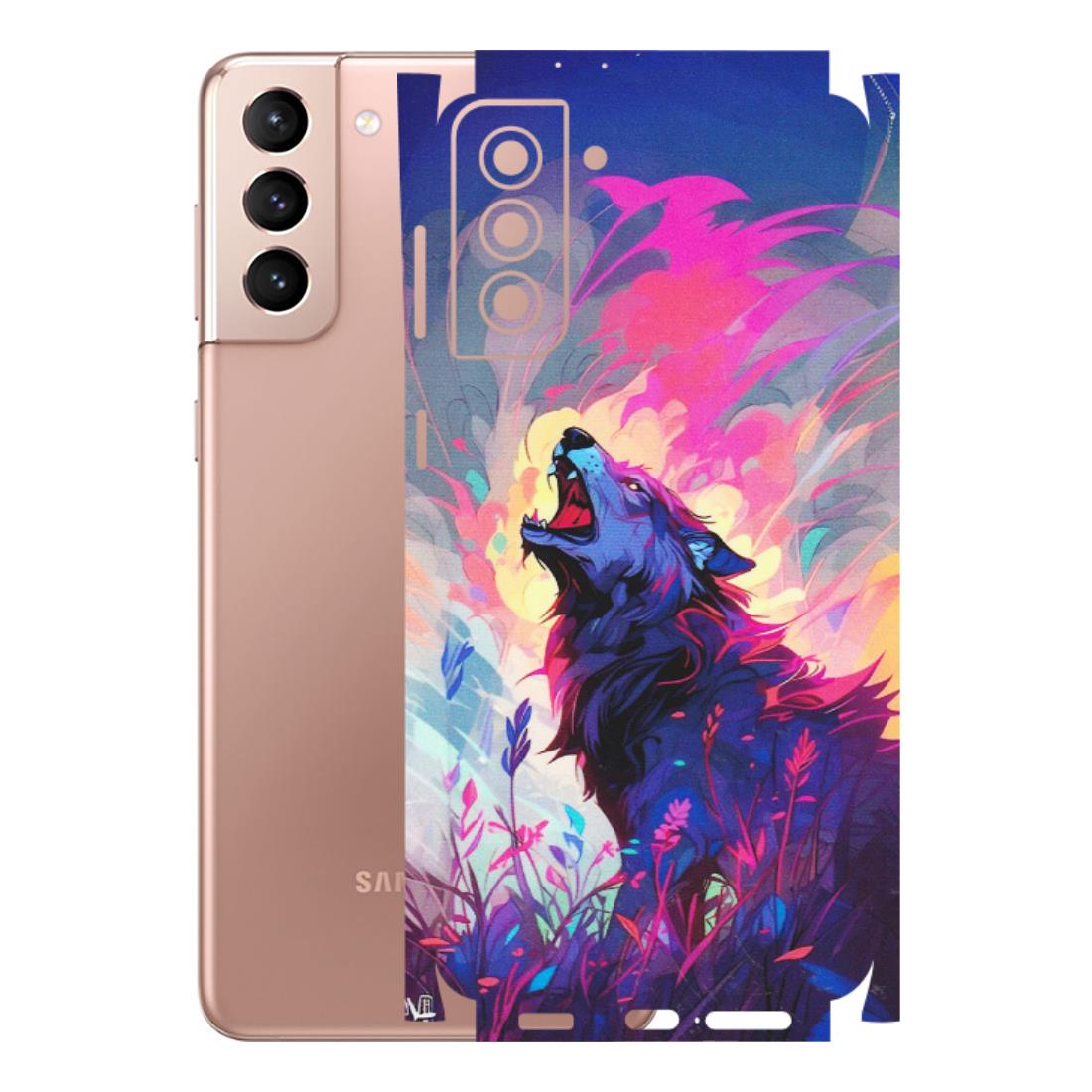 Samsung A/S Series Phone Skins (All Models) - New Wild Wolf Abstract - Matte Finish (M-125) Samsung Galaxy S21 Plus 5G