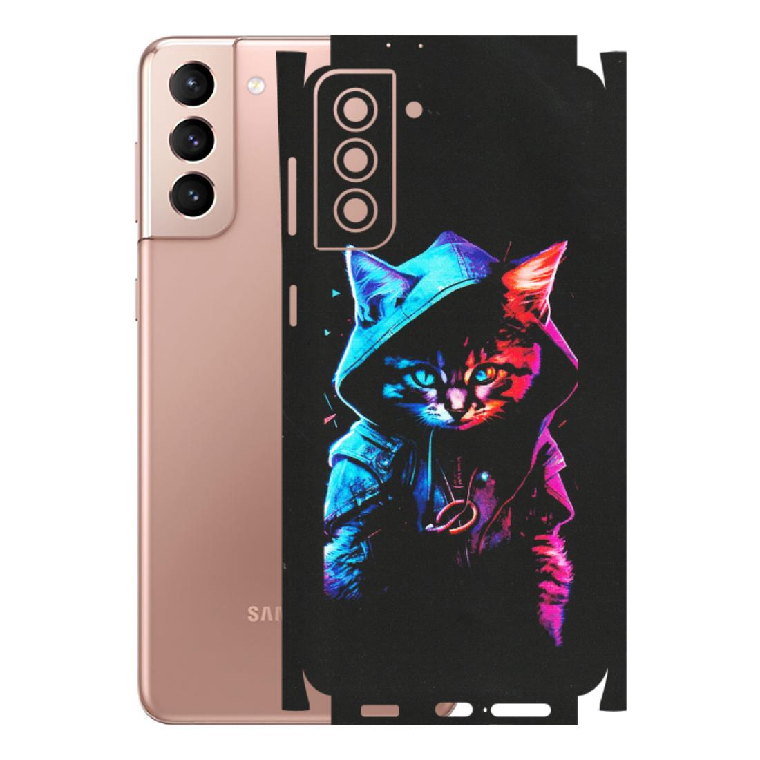 Samsung A/S Series Phone Skins (All Models) - Cyberpunk Cat - Matte Finish (M-45) Samsung Galaxy S21 Plus 5G