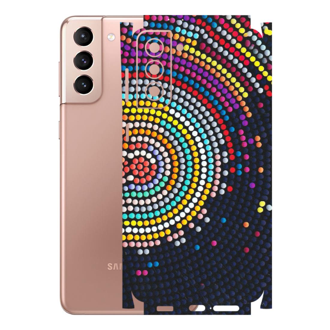 Samsung A/S Series Phone Skins (All Models) - Rainbow Dot Mandala - Matte Finish (M-97) Samsung Galaxy S21 Plus 5G