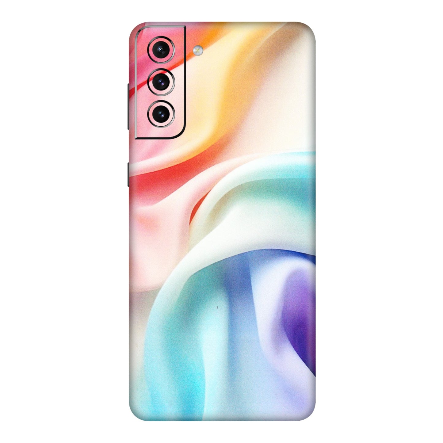 Samsung A/S Series Phone Skins (All Models) - Colourful Silk Cloth - Matte Finish (M-165) Samsung Galaxy S21 Plus 5G