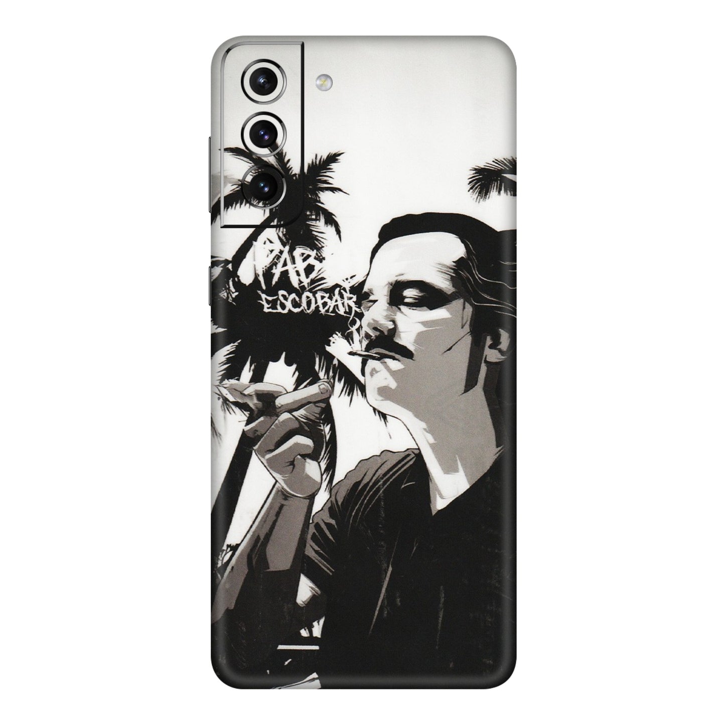 Samsung A/S Series Phone Skins (All Models) - Pab Escobar - Transparent Finish (T-05) Samsung Galaxy S21 Plus 5G