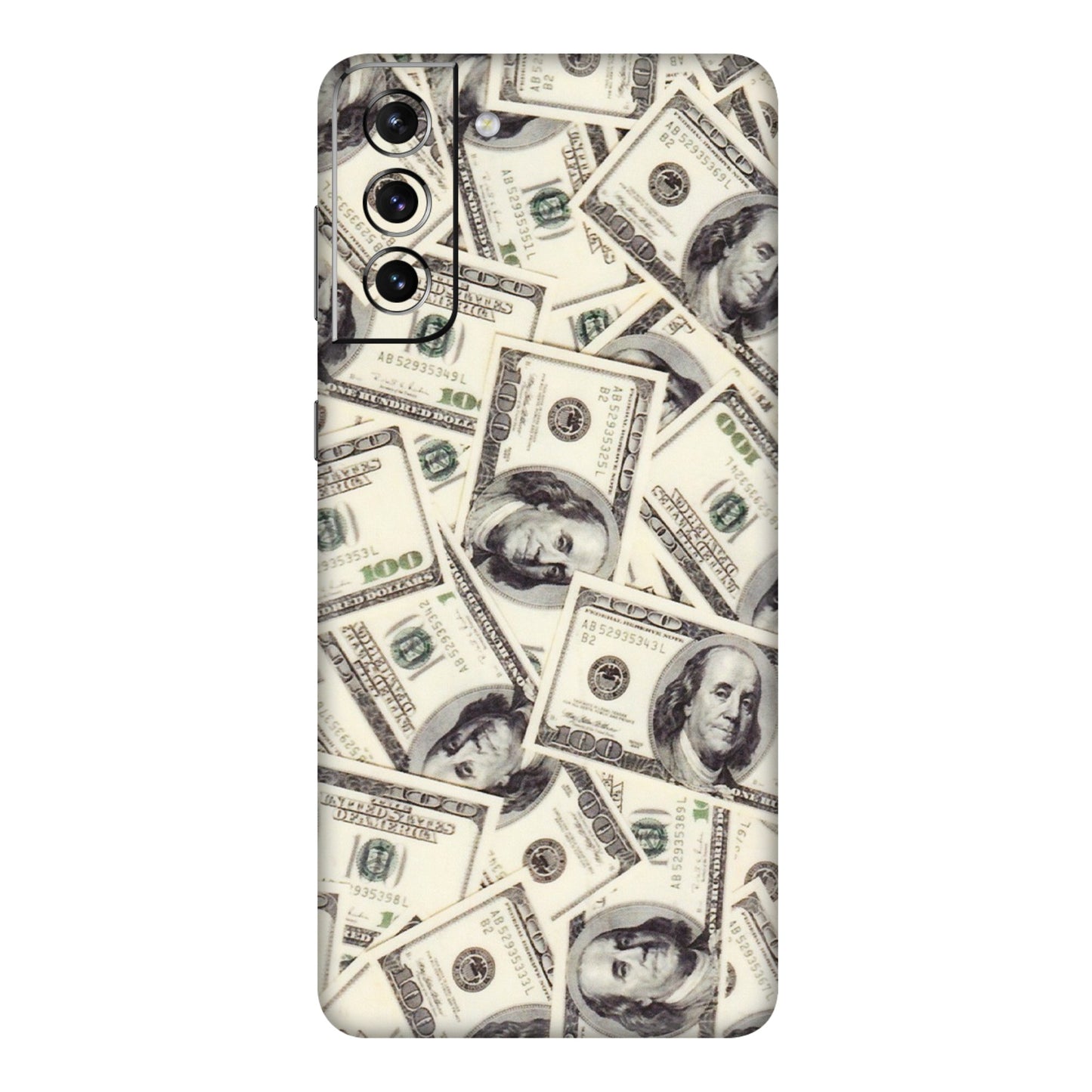 Samsung A/S Series Phone Skins (All Models) - Dollar Lover - Transparent Finish (T-17) Samsung Galaxy S21 Plus 5G