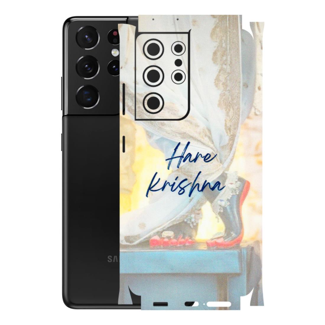 Samsung A/S Series Phone Skins (All Models) - Hare Krishna - 3D Embossed Finish (L-03) Samsung Galaxy S21 Ultra 5G