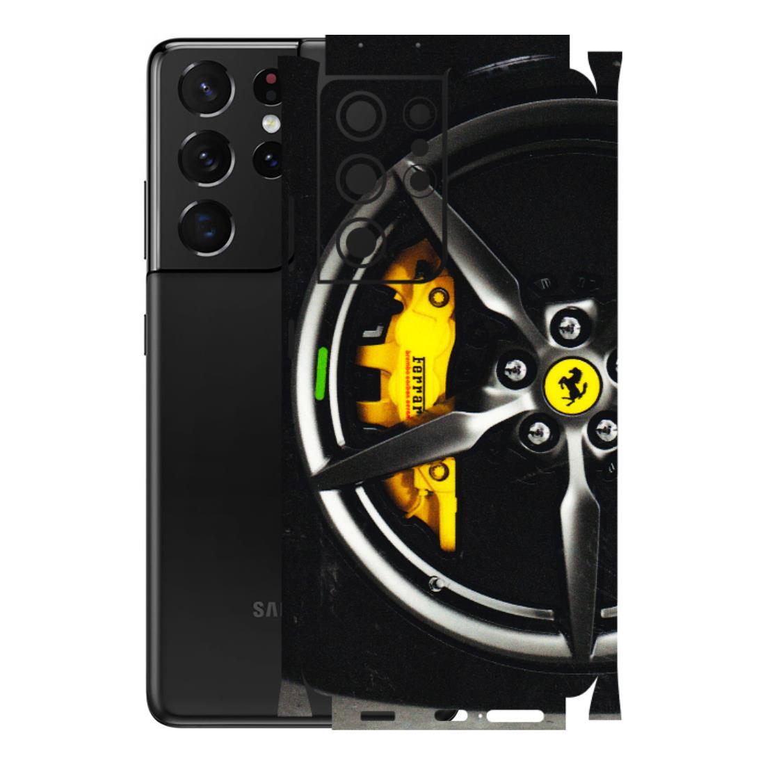 Samsung A/S Series Phone Skins (All Models) - Ferrari Wheel Alloy - 3D Embossed Finish (L-173) Samsung Galaxy S21 Ultra 5G