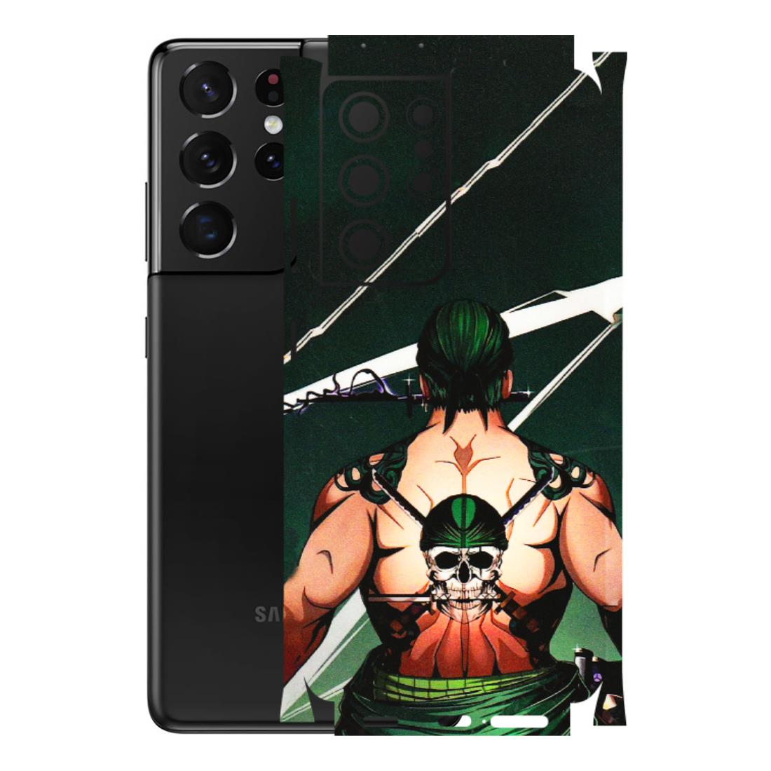 Samsung A/S Series Phone Skins (All Models) - Zoro Anime - 3D Embossed Finish (L-23) Samsung Galaxy S21 Ultra 5G