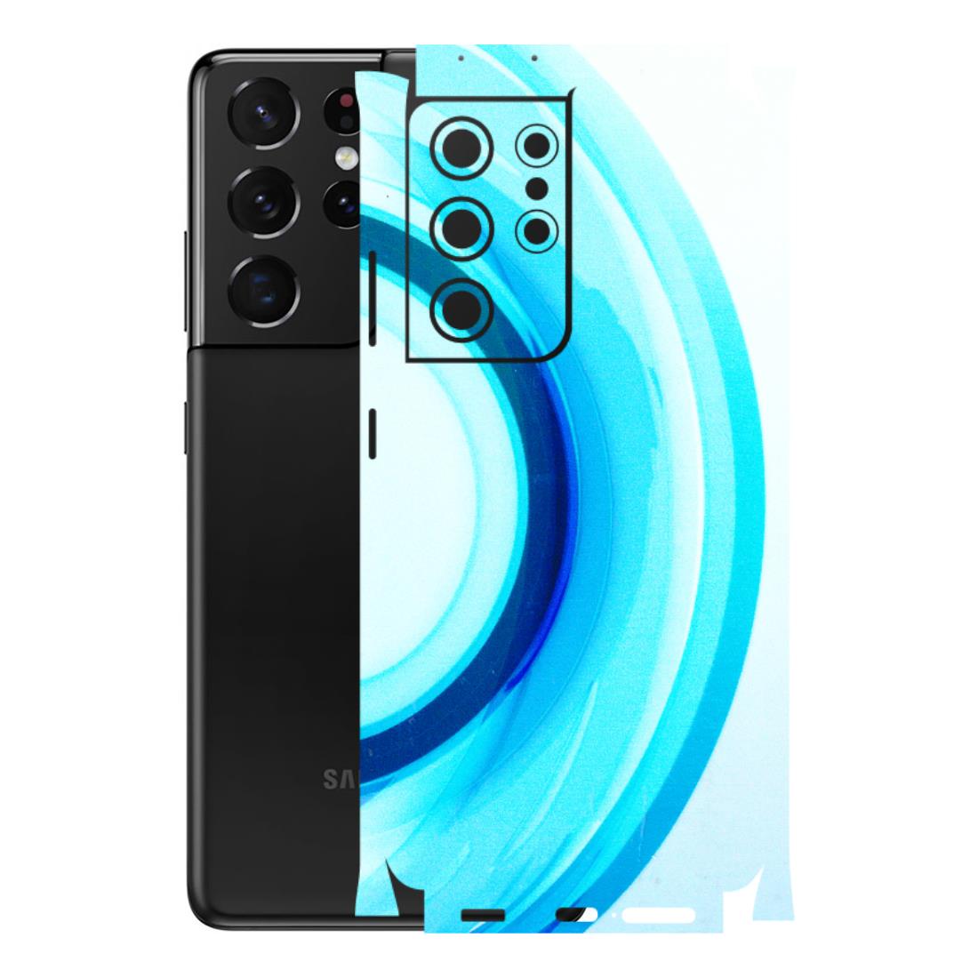 Samsung A/S Series Phone Skins (All Models) - The Blue Curve - 3D Embossed Finish (L-244) Samsung Galaxy S21 Ultra 5G