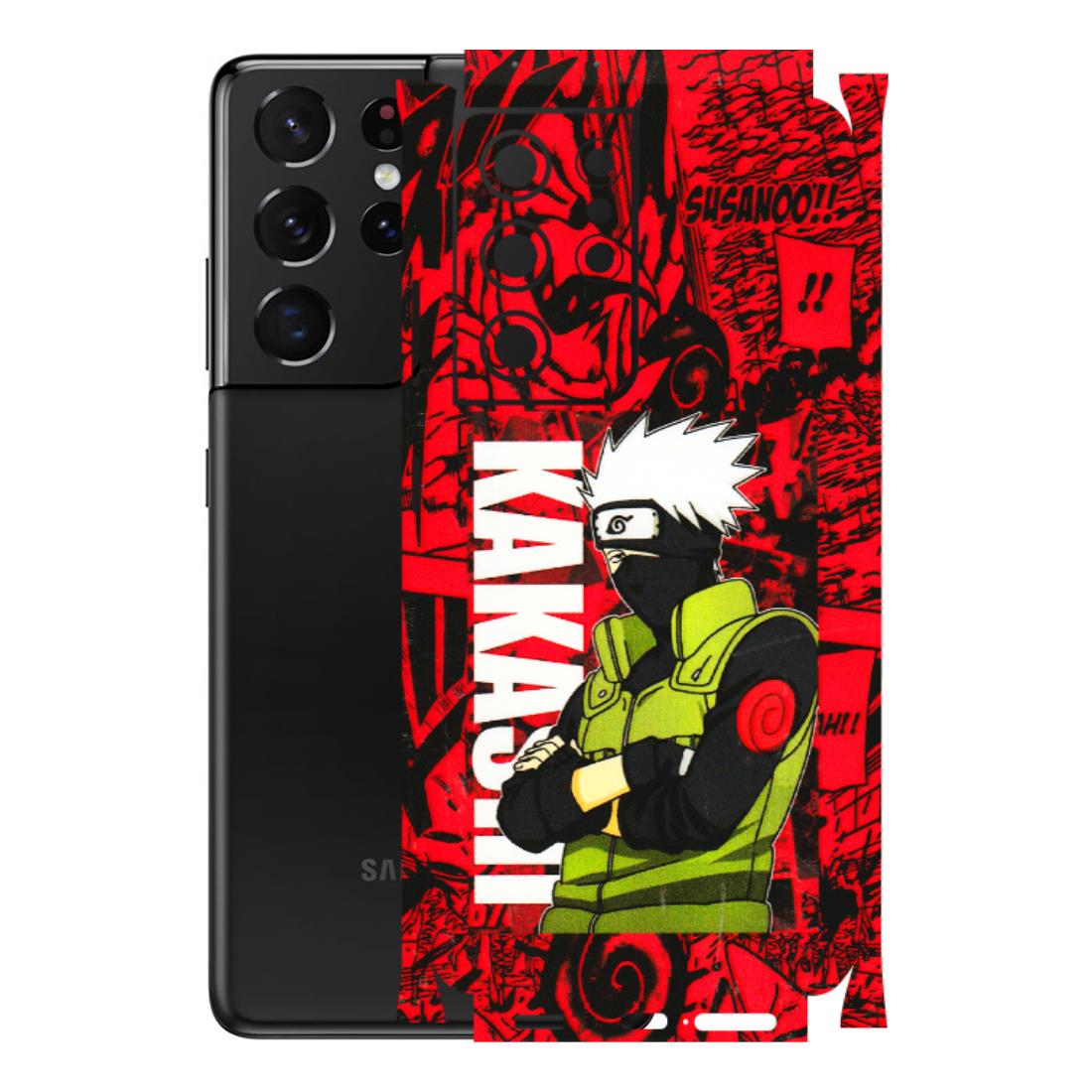 Samsung A/S Series Phone Skins (All Models) - Kakashi Red Anime - 3D Embossed Finish (L-251) Samsung Galaxy S21 Ultra 5G