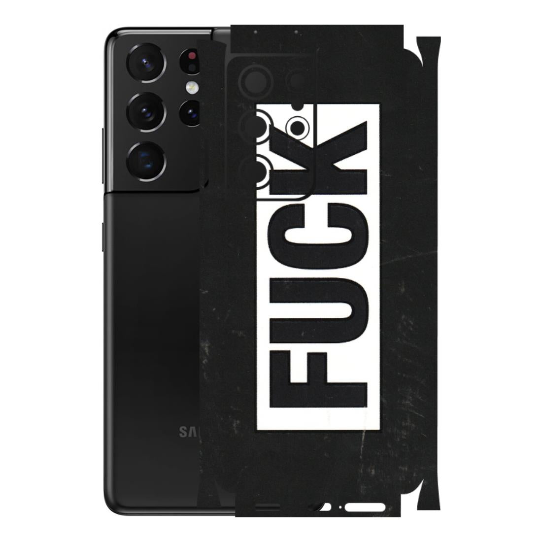 Samsung A/S Series Phone Skins (All Models) - The F Word - 3D Embossed Finish (L-255) Samsung Galaxy S21 Ultra 5G