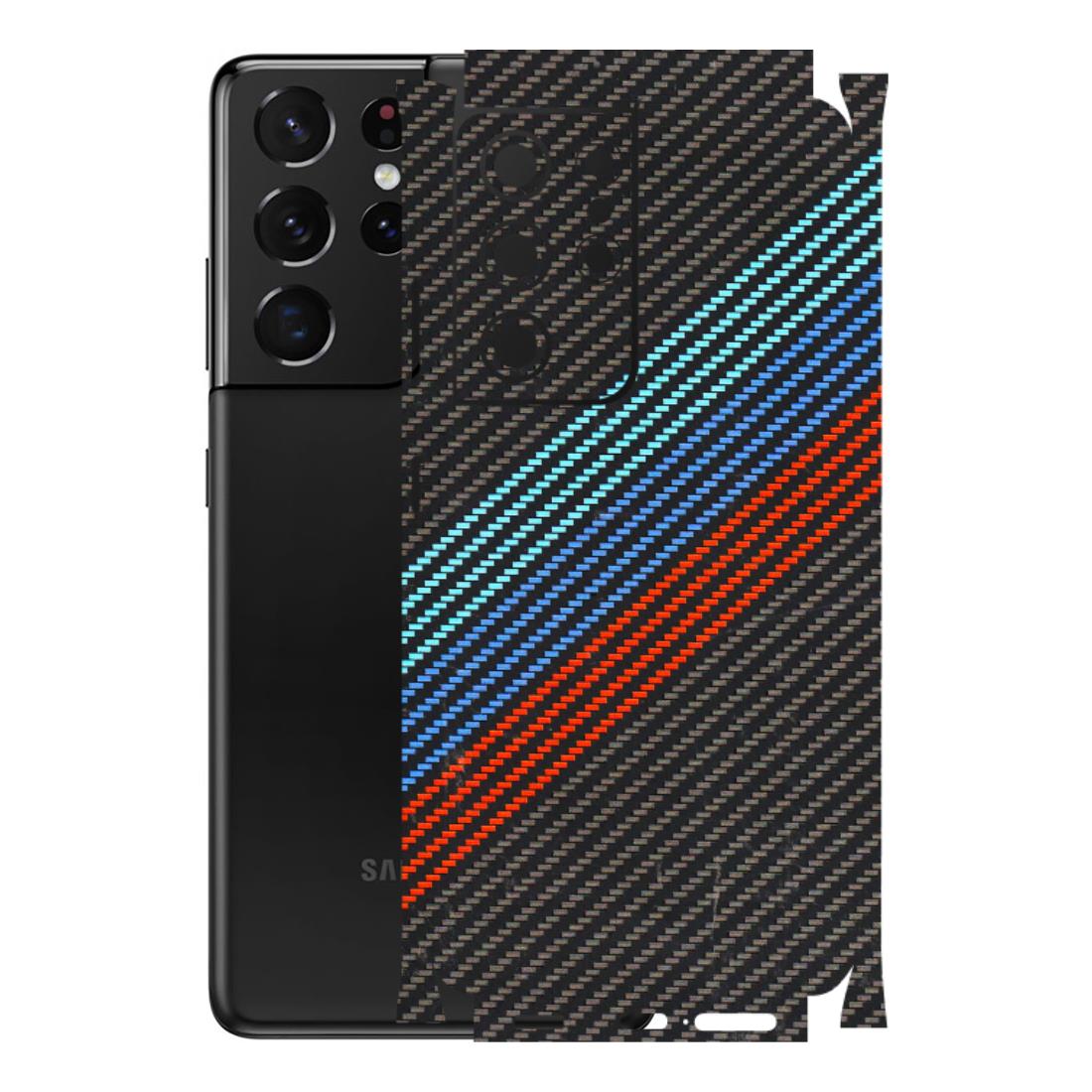 Samsung A/S Series Phone Skins (All Models) - Carbon BM - 3D Embossed Finish (L-302) Samsung Galaxy S21 Ultra 5G