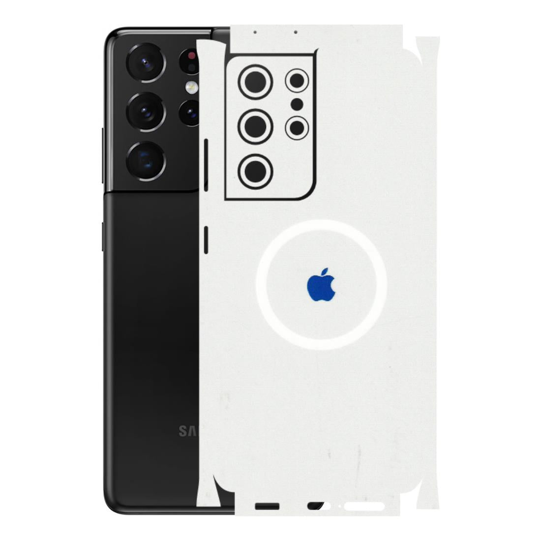 Samsung A/S Series Phone Skins (All Models) - iPhone Magsafe Logo - 3D Embossed Finish (L-320) Samsung Galaxy S21 Ultra 5G