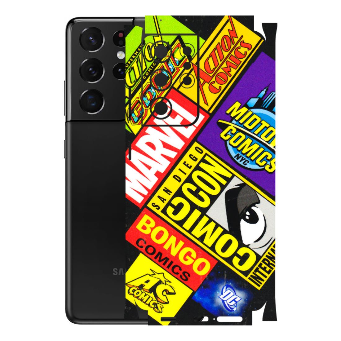 Samsung A/S Series Phone Skins (All Models) - Bongo Comic Con - 3D Embossed Finish (L-325) Samsung Galaxy S21 Ultra 5G