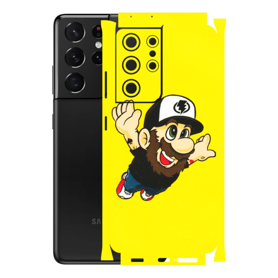 Samsung A/S Series Phone Skins (All Models) - Flying Beardo - 3D Embossed Finish (L-60) Samsung Galaxy S21 Ultra 5G