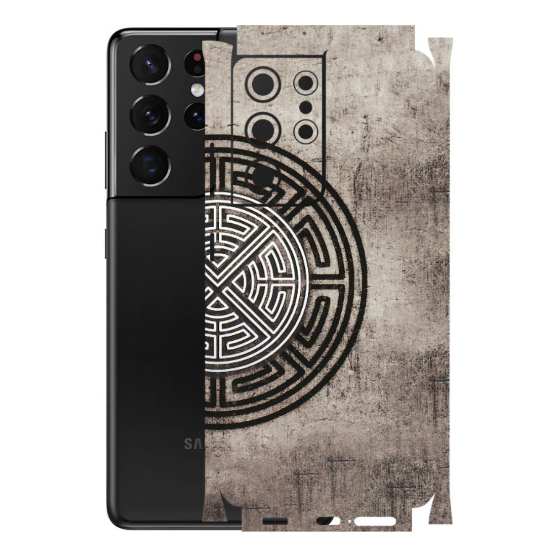 Samsung A/S Series Phone Skins (All Models) - Mysterious Circular Design - 3D Embossed Finish (L-63) Samsung Galaxy S21 Ultra 5G