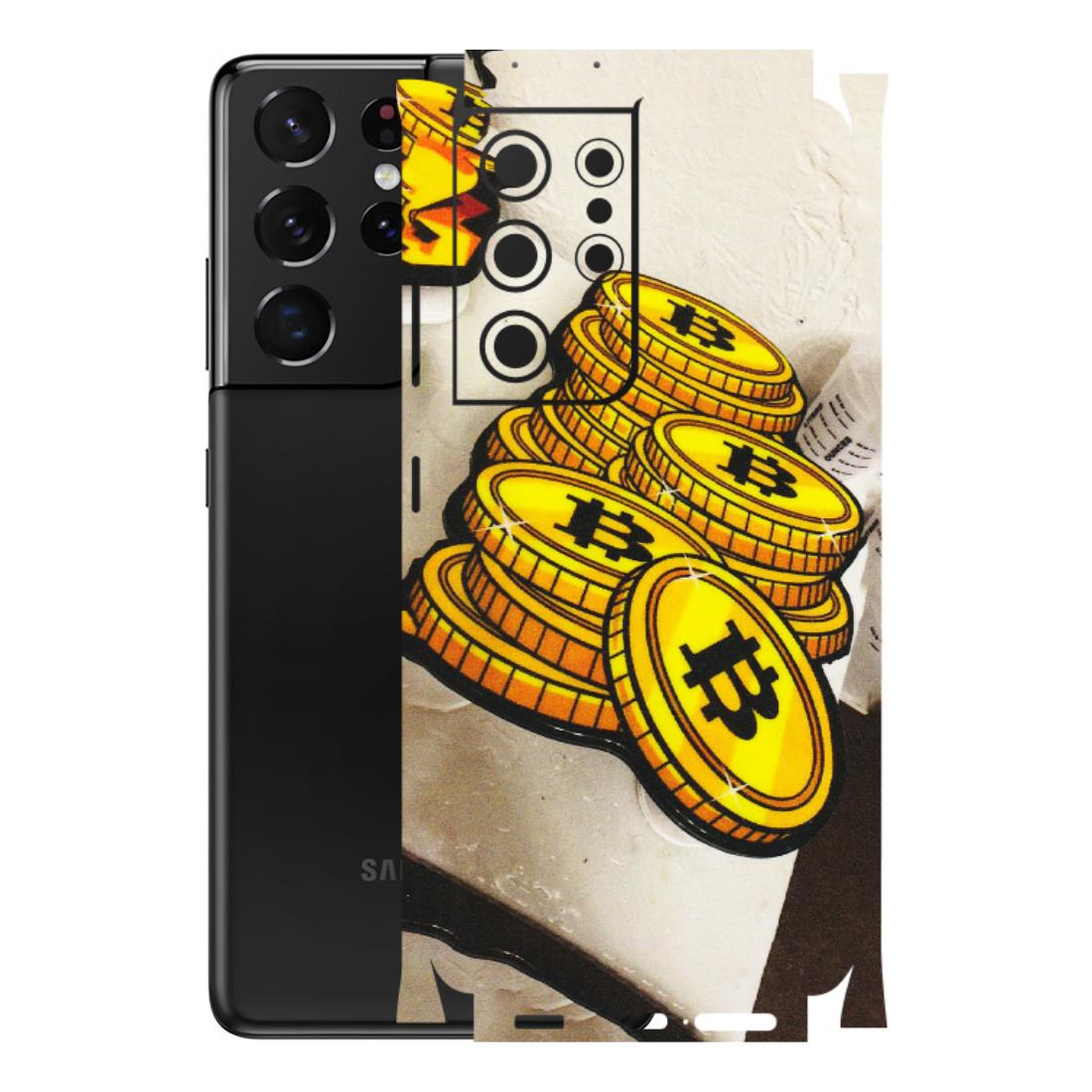 Samsung A/S Series Phone Skins (All Models) - Billionaire Bitcoin Collection - Matte Finish (M-92) Samsung Galaxy S21 Ultra 5G