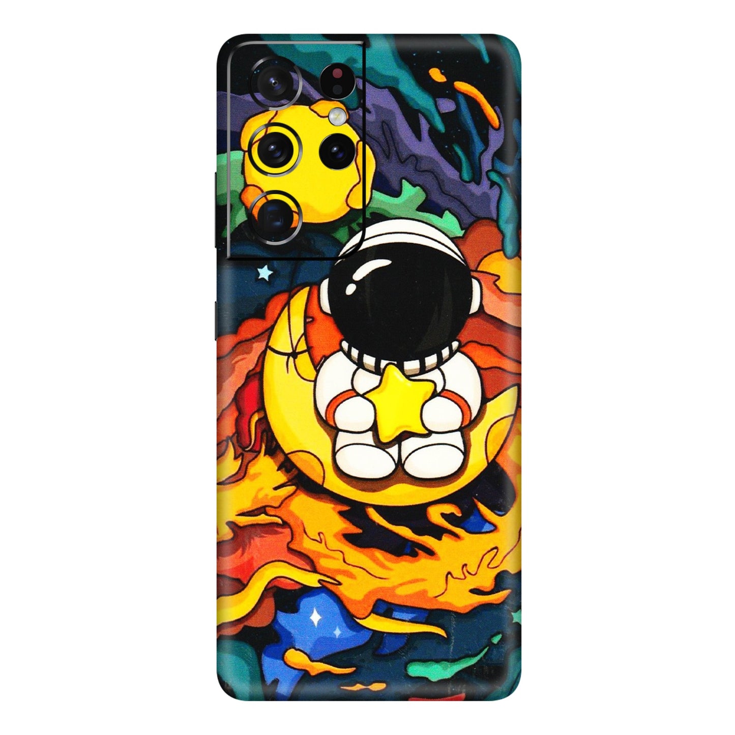 Samsung A/S Series Phone Skins (All Models) - Baby Astronaut - 3D Embossed Finish (L-197) Samsung Galaxy S21 Ultra 5G