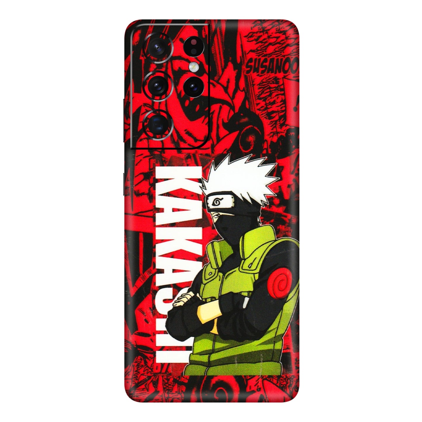Samsung A/S Series Phone Skins (All Models) - Kakashi Red Anime - 3D Embossed Finish (L-251) Samsung Galaxy S21 Ultra 5G